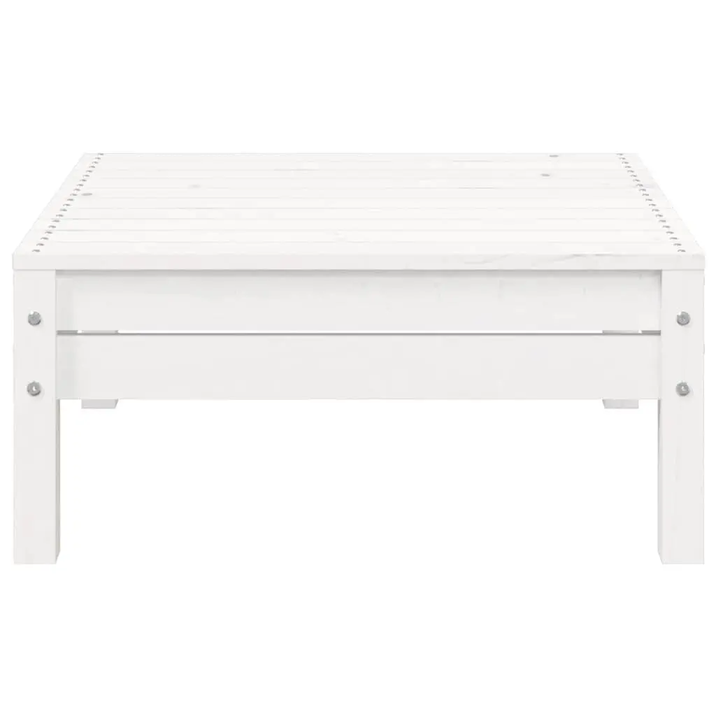 3 Piece Outdoor Garden Lounge Set Patio Sectional Seating with Cushions White
