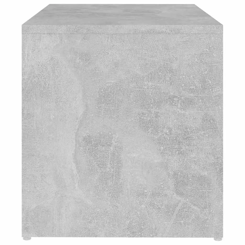 End Table Grey Modern Accent Side Table with Storage 59W x 36D x 38H cm