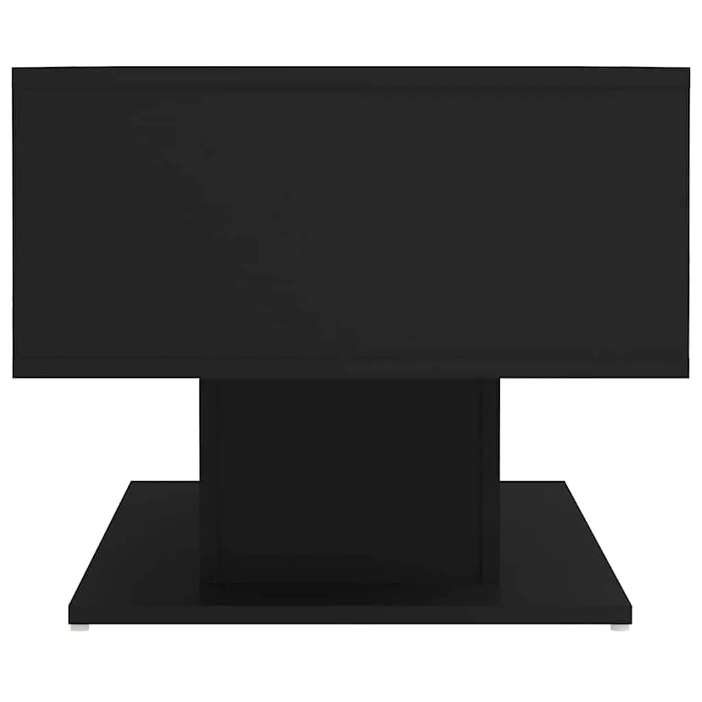 Coffee Table Black Modern Storage Shelf 103.5 x 50 x 44.5 cm