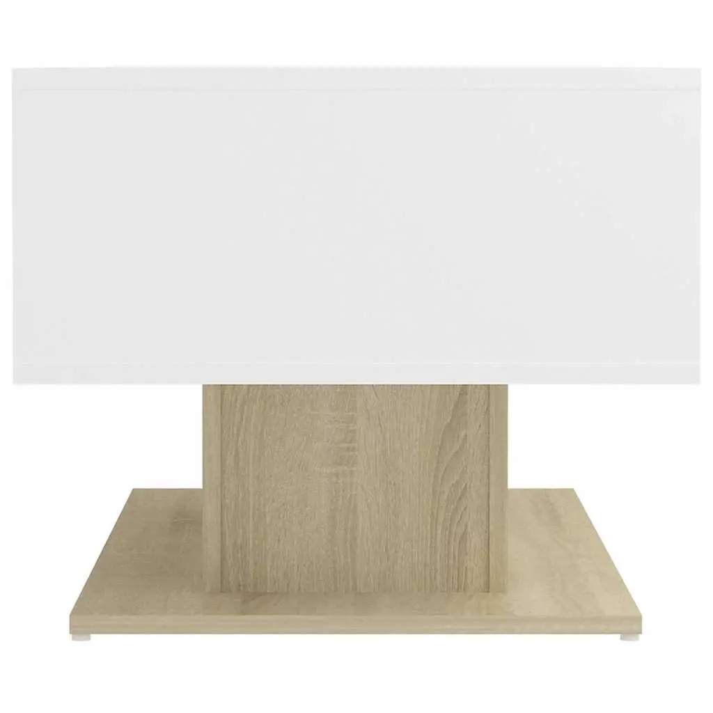 Coffee Table White Storage Shelf Living Room Side Table Accent Furniture
