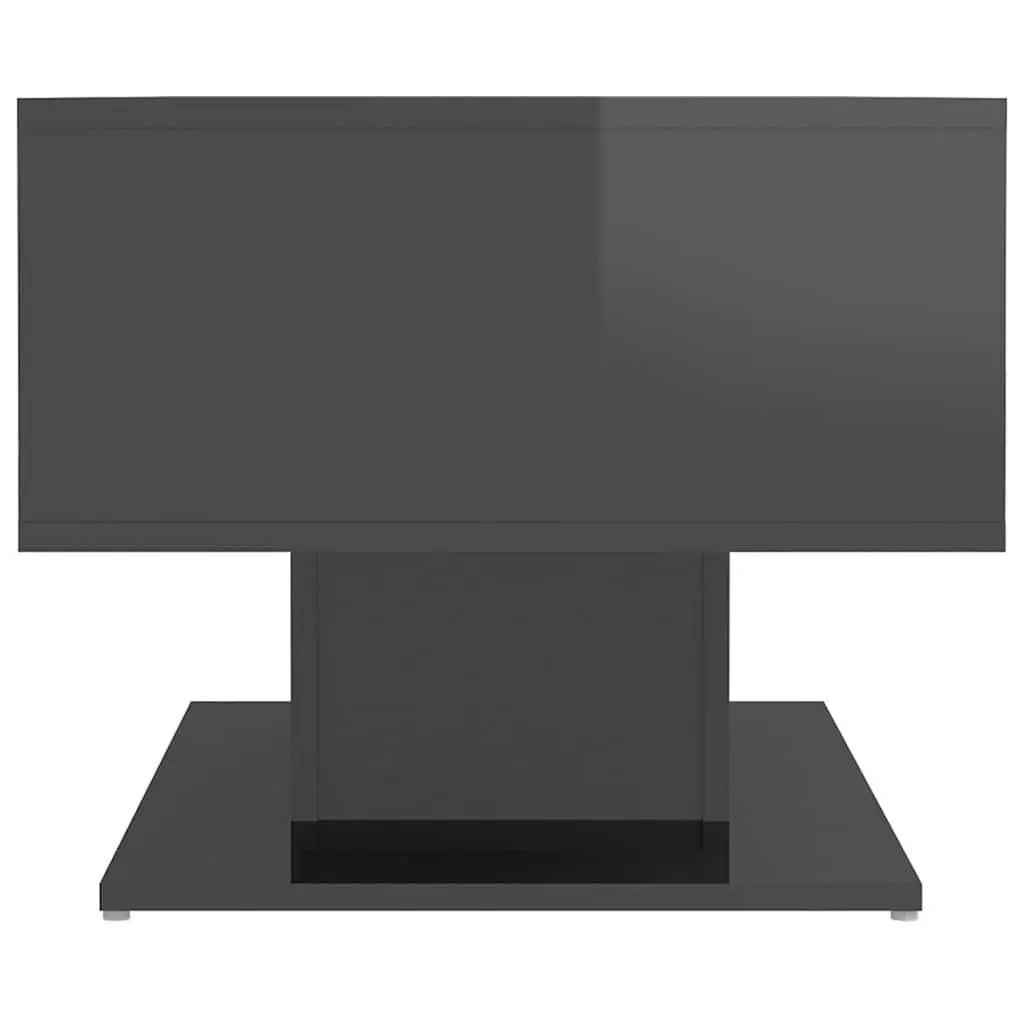 Grey Coffee Table with Shelf
