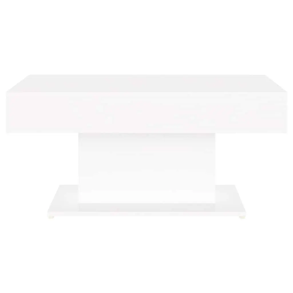 Coffee Table Modern White Engineered Wood 96x50x45cm
