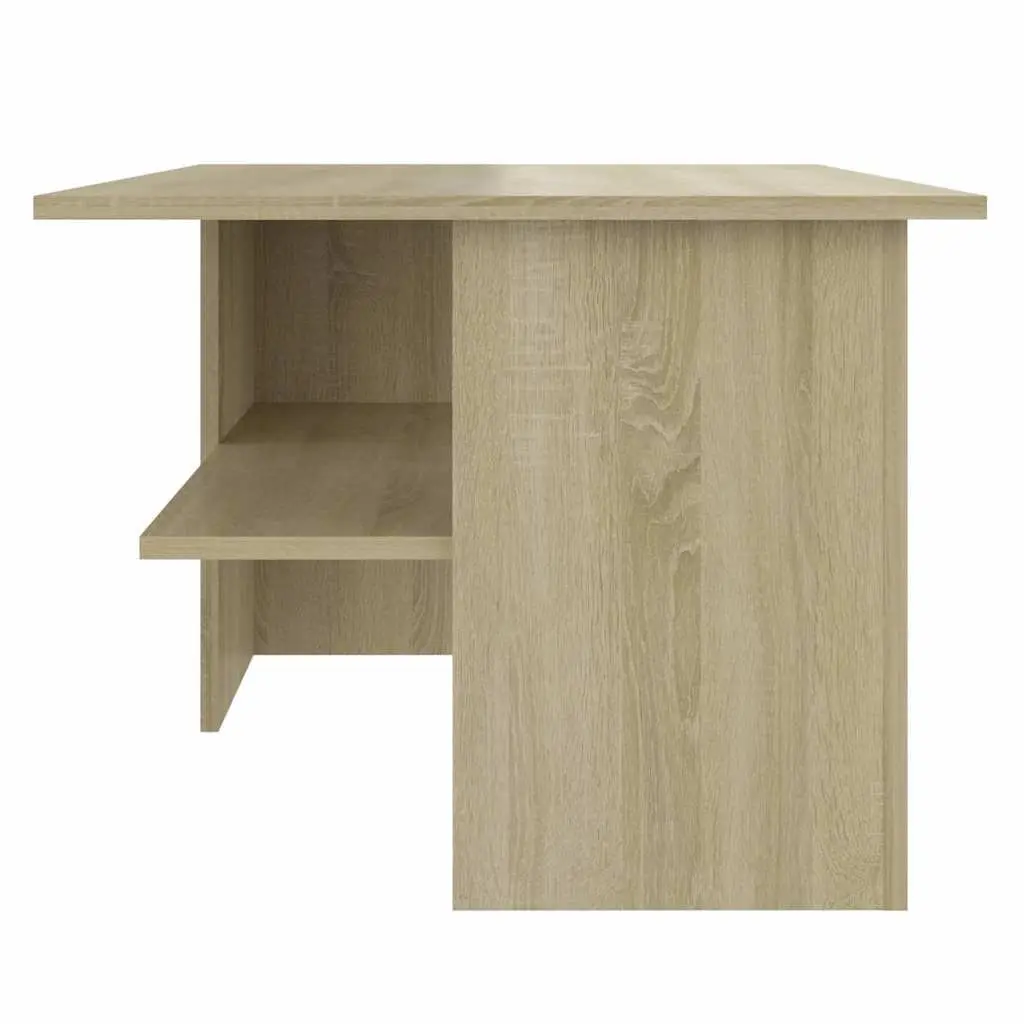 Coffee Table with Storage Shelf Sonoma Oak 90x60x46.5cm