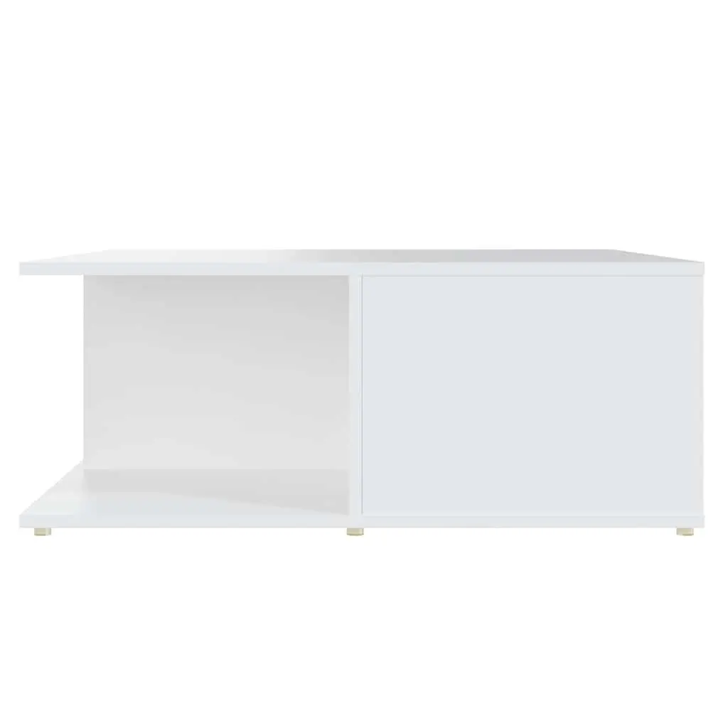 Coffee Table White with Storage Drawers 80x80x31cm
