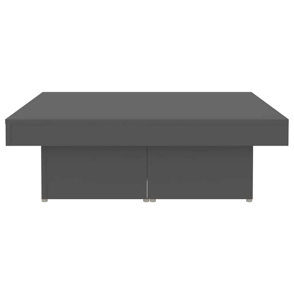 Grey Coffee Table 90x90x28cm Accent Living Room Centre Table Engineered Wood