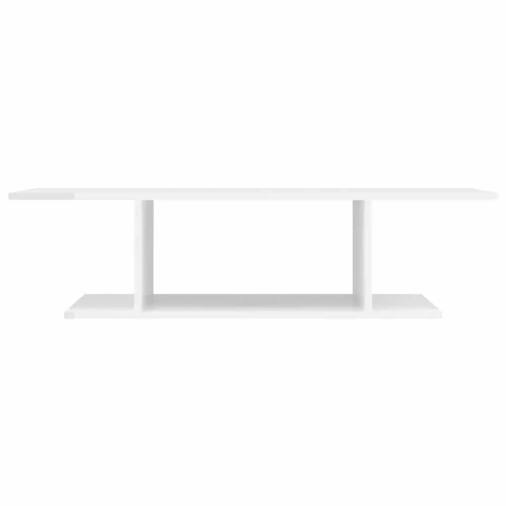Wall Mounted TV Cabinet White Gloss Modern 103 x 30 x 26.5 cm