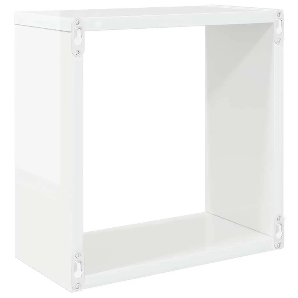 4-Pack Floating Cube Shelves for Home Decor