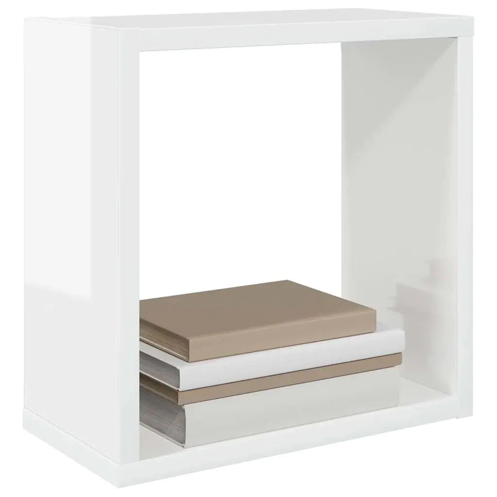 4-Pack Floating Cube Shelves for Home Decor