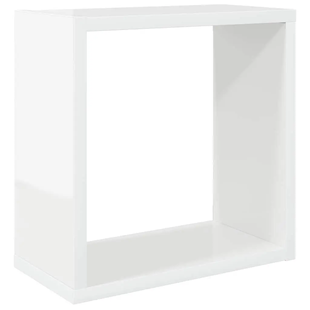 Wall Cube Shelves Set 6 Pcs Floating Display Storage Shelving White
