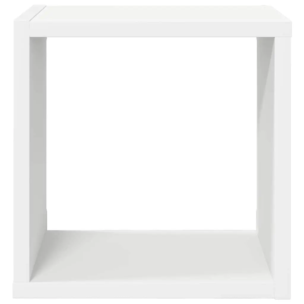Wall Cube Shelves Set 6 Pieces White Sonoma Oak Floating Storage Display 26cm