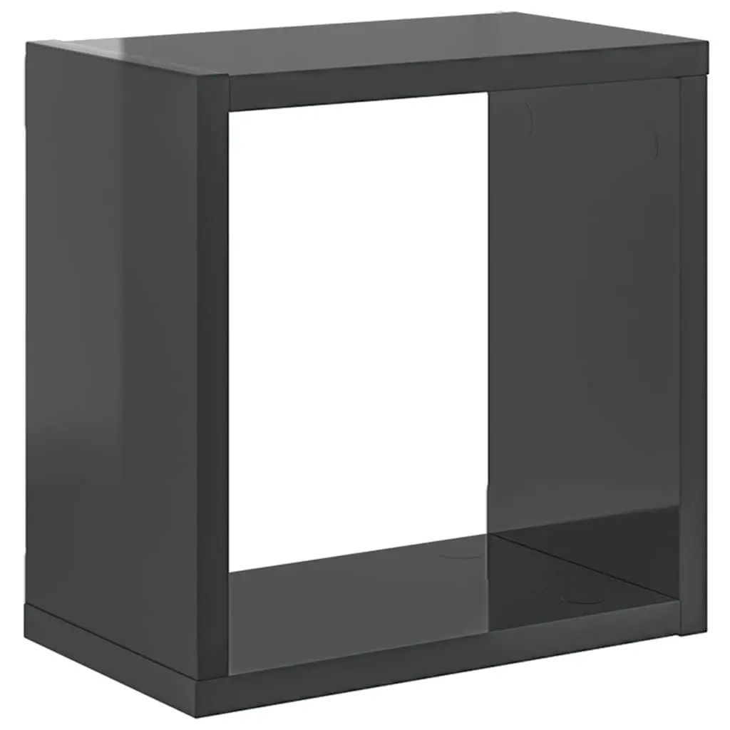 6-Piece Grey Cube Shelf Set