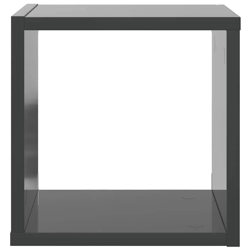 6-Piece Grey Cube Shelf Set