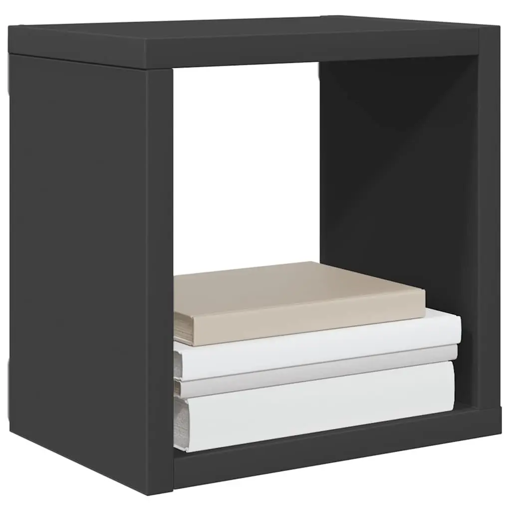 Wall Cube Shelves 6 Piece Set Grey Floating Storage Display Organiser Home