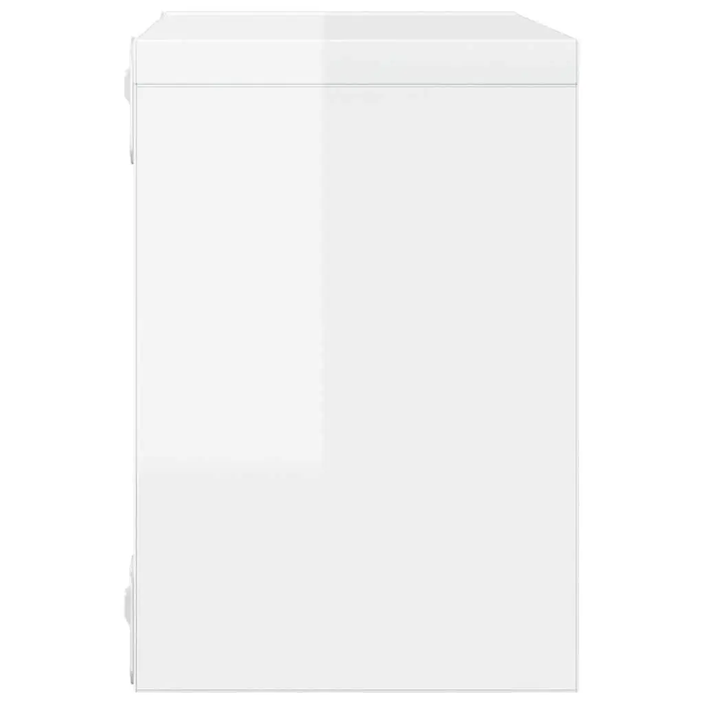 Wall Cube Shelves Floating White 4 Piece Set 22 x 15 x 22 cm Storage Display Organiser Home