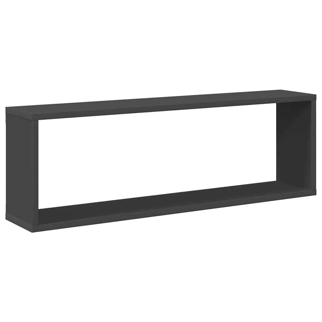 Wall Cube Shelves Grey 6 Piece Set Storage Display Floating Mounted Home Decor