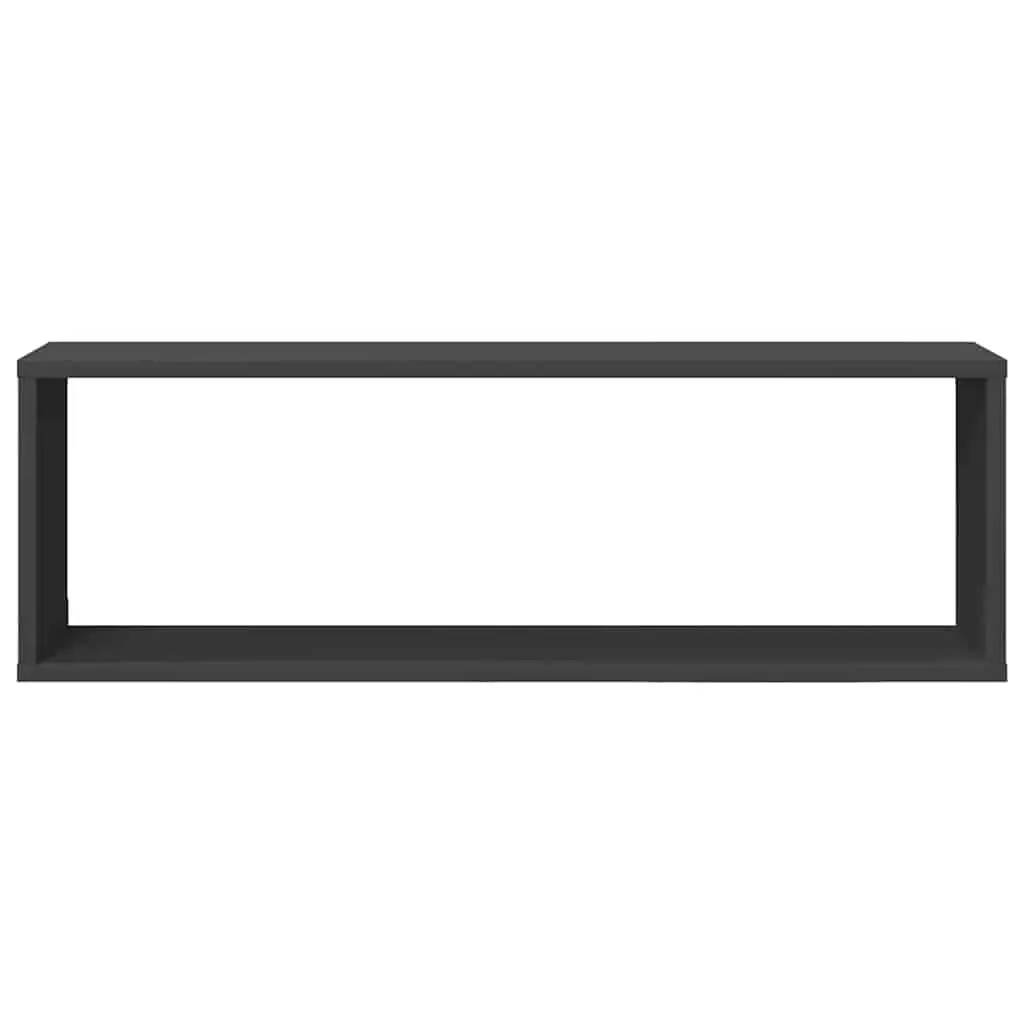Wall Cube Shelves Grey 6 Piece Set Storage Display Floating Mounted Home Decor