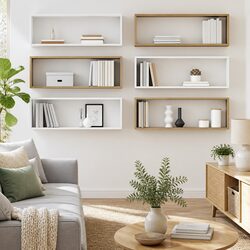 Friendly 6-Piece Wall Cube Shelves for Your Home