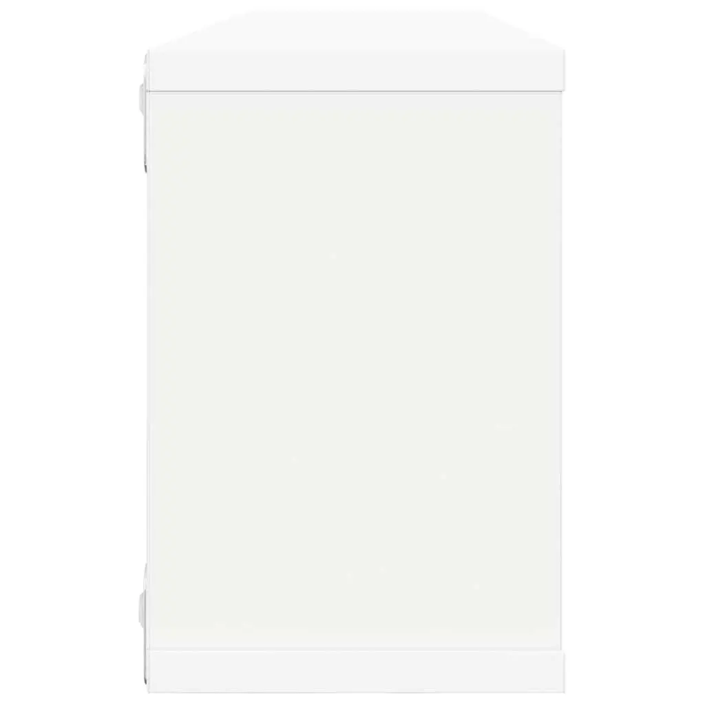 Wall Cube Shelves Set White Storage Display 60 x 15 x 23 cm 4 Piece