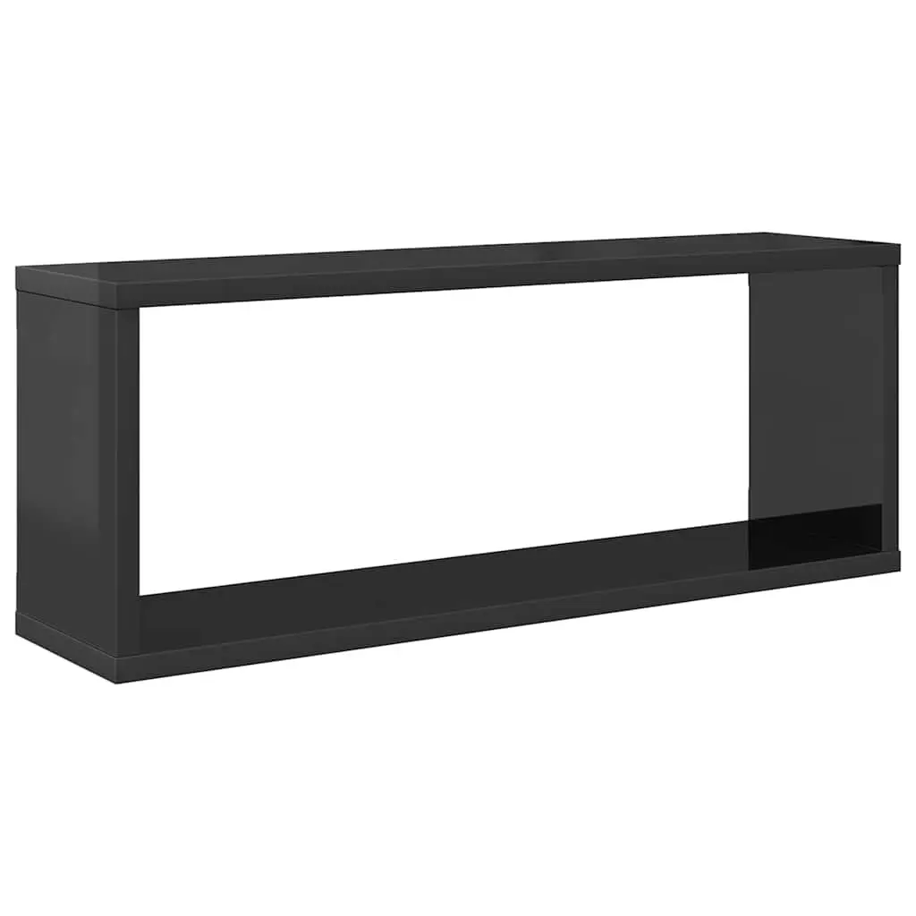 Wall Cube Shelves 6 Pieces Grey Storage Display Floating Shelving Set Decor