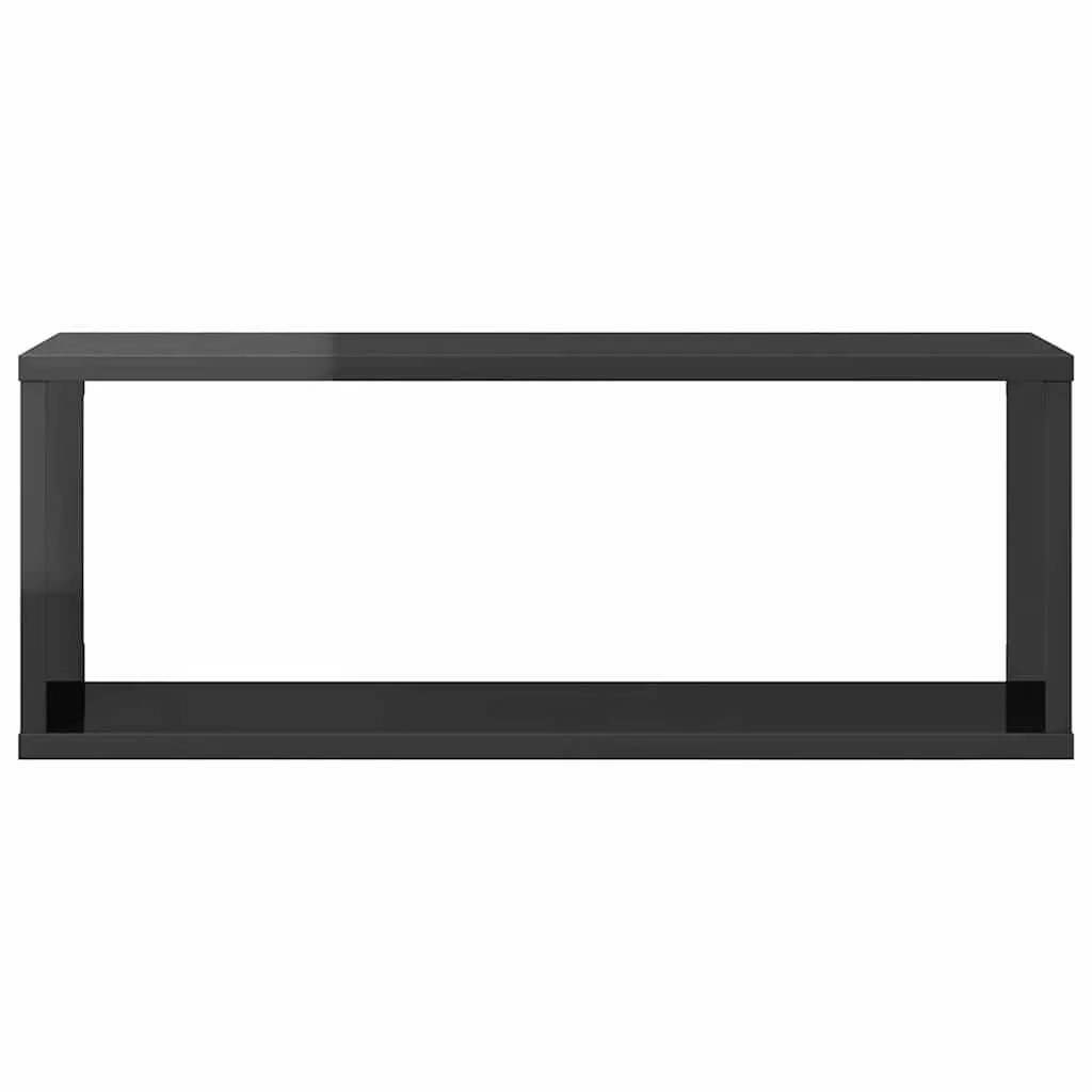 Wall Cube Shelves 6 Pieces Grey Storage Display Floating Shelving Set Decor