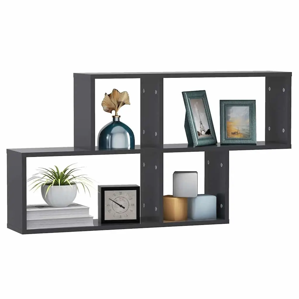Grey Floating Shelf for Decor