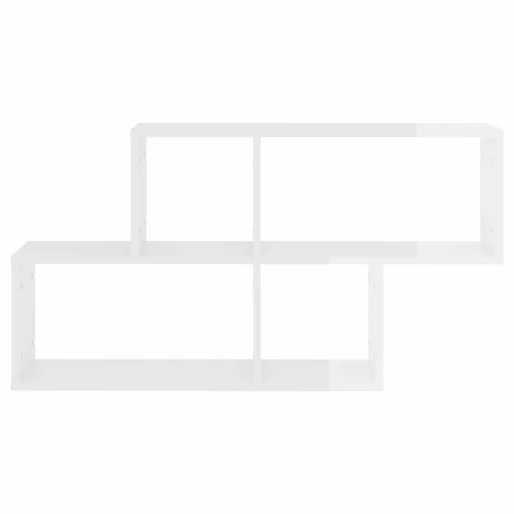 White Wall Shelf Cube Storage Display Unit Floating Bookcase Home Decor