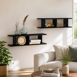 Friendly Black Floating Shelves to Elevate Your Space