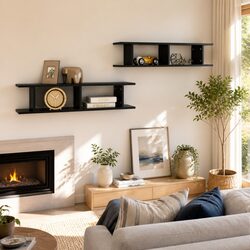 Friendly Grey Floating Shelves 2 pcs 90x18x20 cm for You