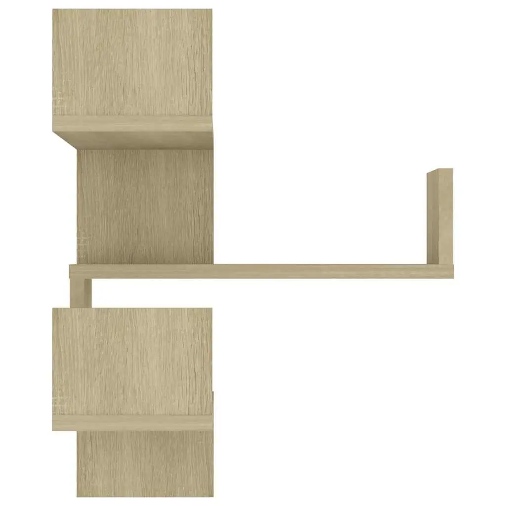 Wall Corner Shelves Brown Engineered Wood 40x40x50 cm