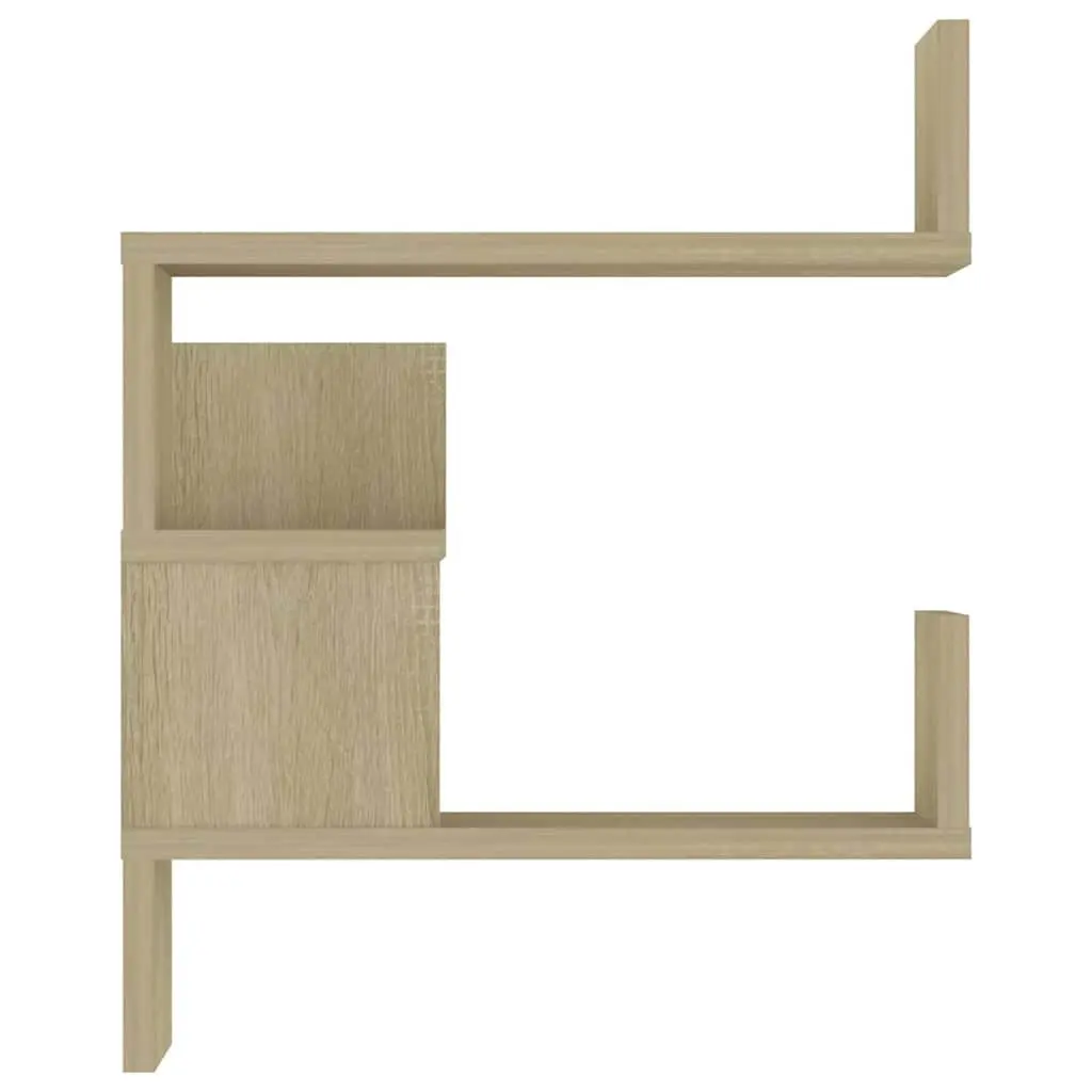 Wall Corner Shelves Brown Engineered Wood 40x40x50 cm