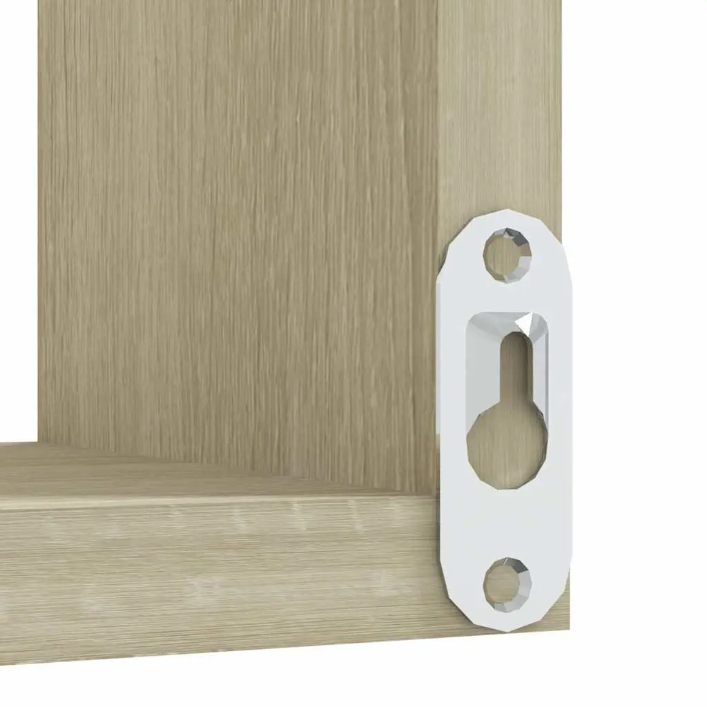 Wall Corner Shelves Brown Engineered Wood 40x40x50 cm