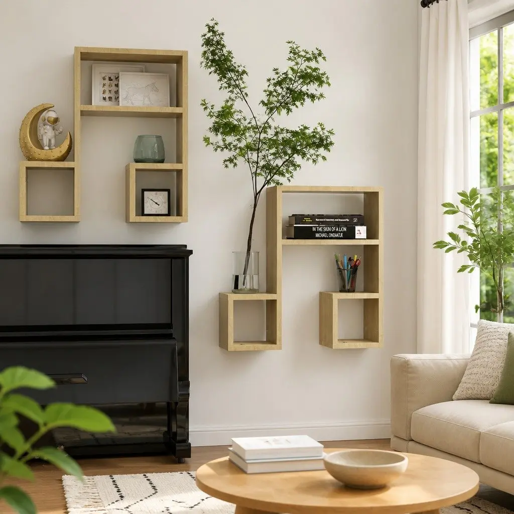 Music Note Floating Shelves