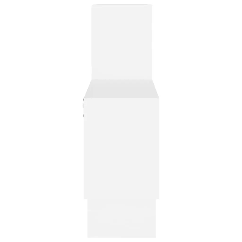 Car-Shaped Wall Shelf White Storage Organiser 82 x 15 x 51 cm