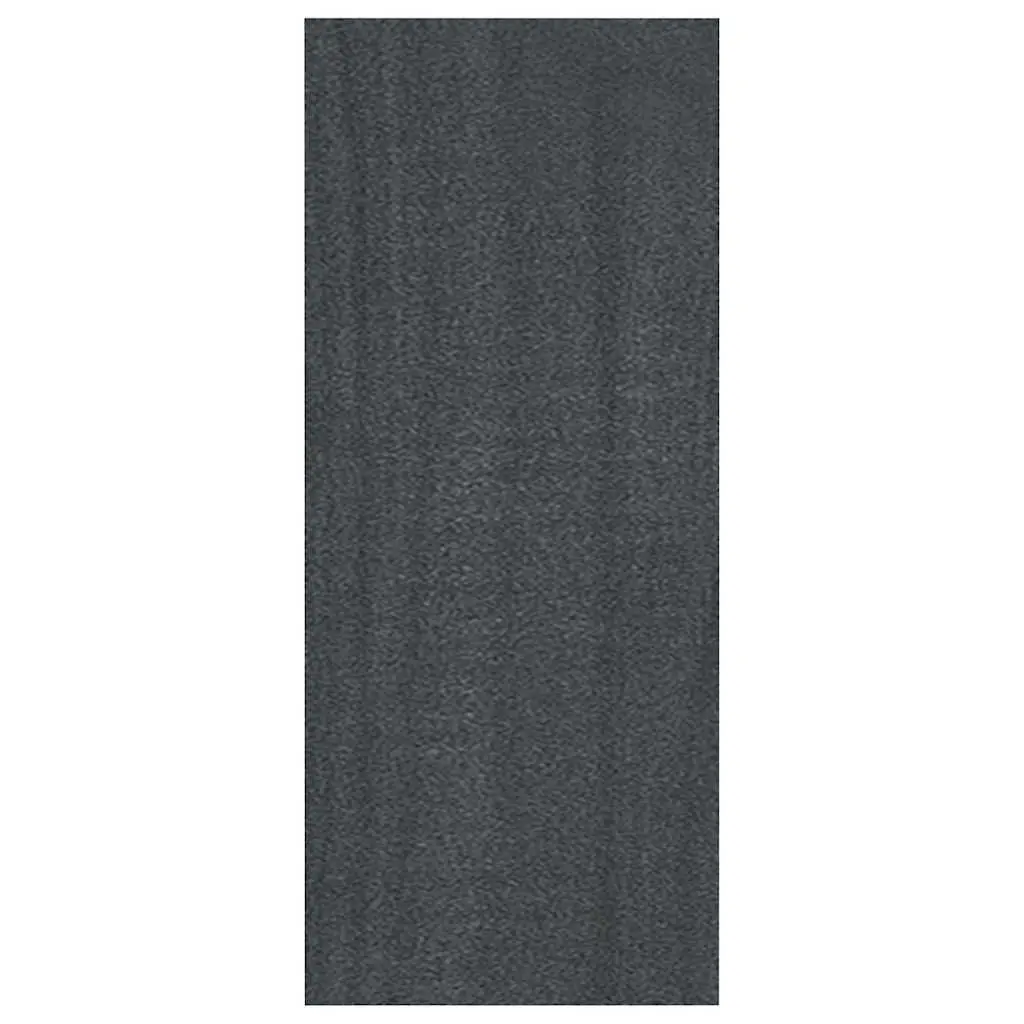 Book Cabinet Grey Solid Pinewood 40x30x71.5cm Storage Display Unit