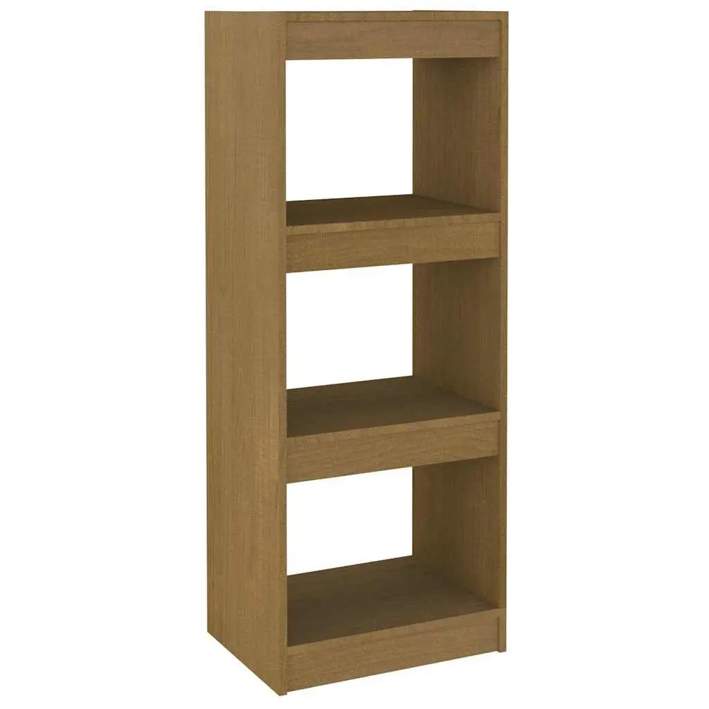 Book Cabinet Room Divider in Brown Pinewood