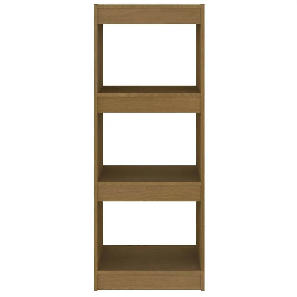 Book Cabinet Room Divider in Brown Pinewood