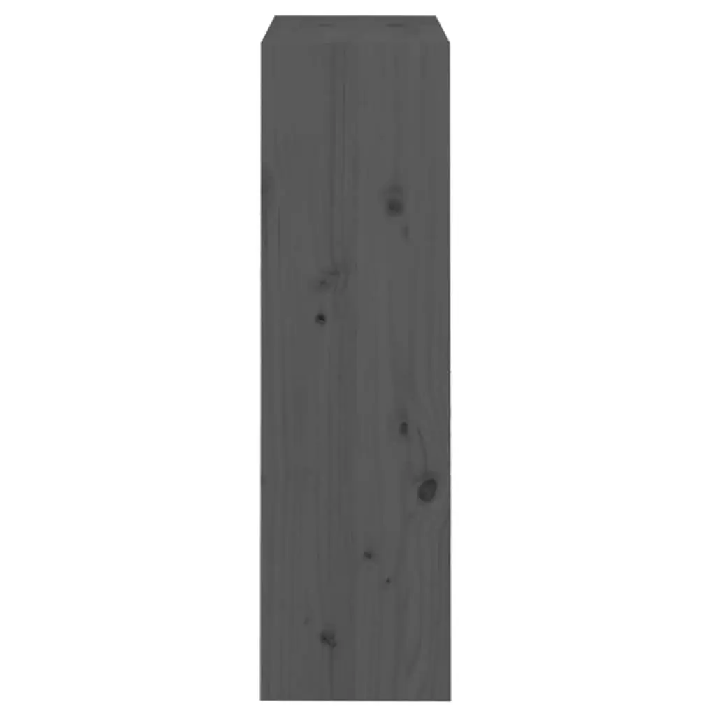 Book Cabinet Room Divider Grey 60x30x103.5 cm Solid Pine Wood Shelf Storage