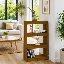 Versatile Honey Brown Bookshelf for a Cozy Home