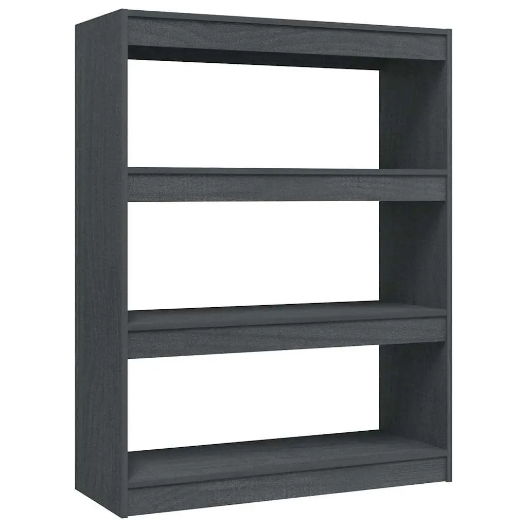 Wooden Book Cabinet Room Divider Grey 100W x 30D x 103H cm