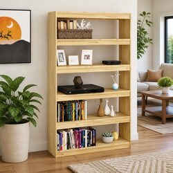 Your New Wooden Book Cabinet: Stylish and Functional 100x30x167.5 cm