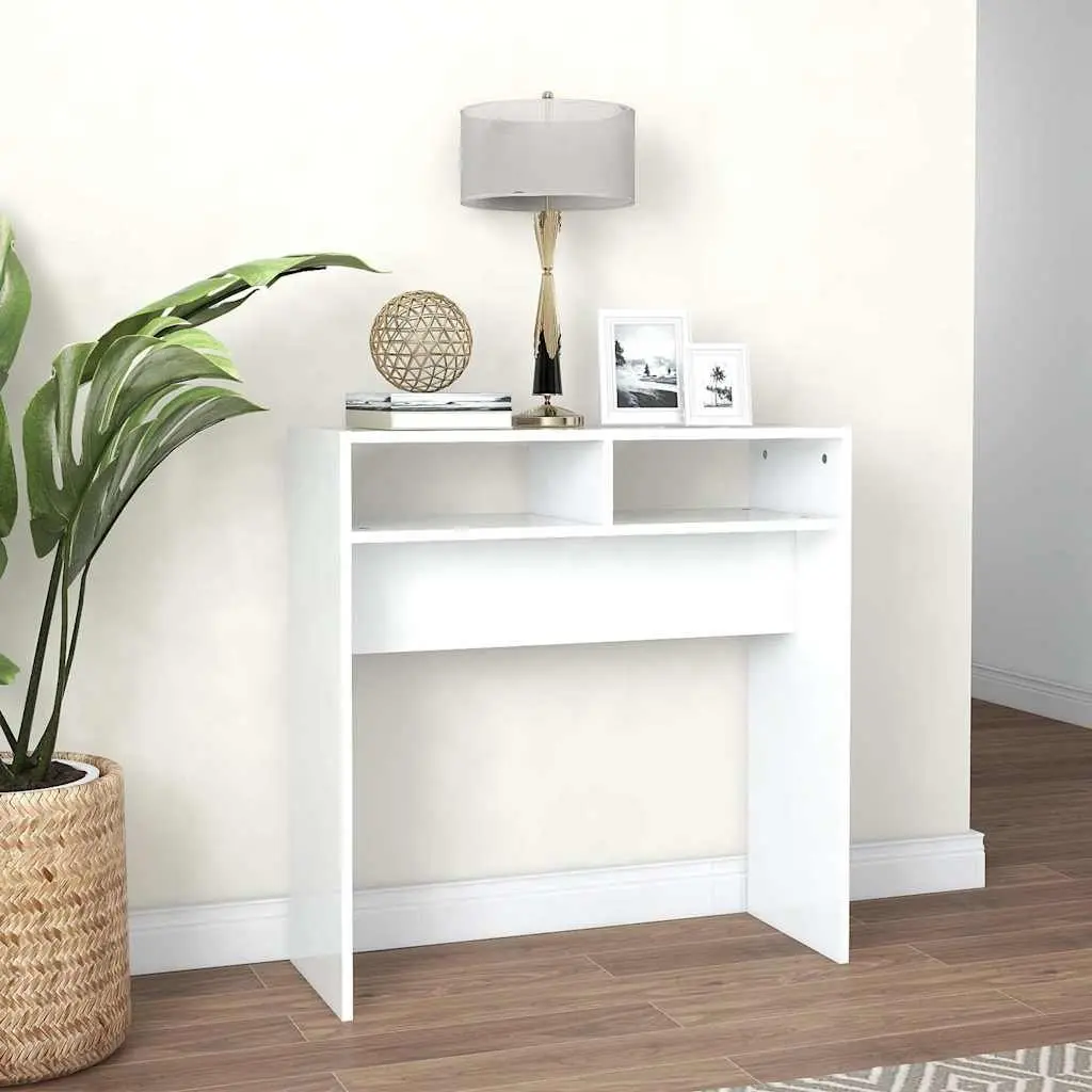 Console Table White Hallway Entrance Living Room Accent Side Display Furniture