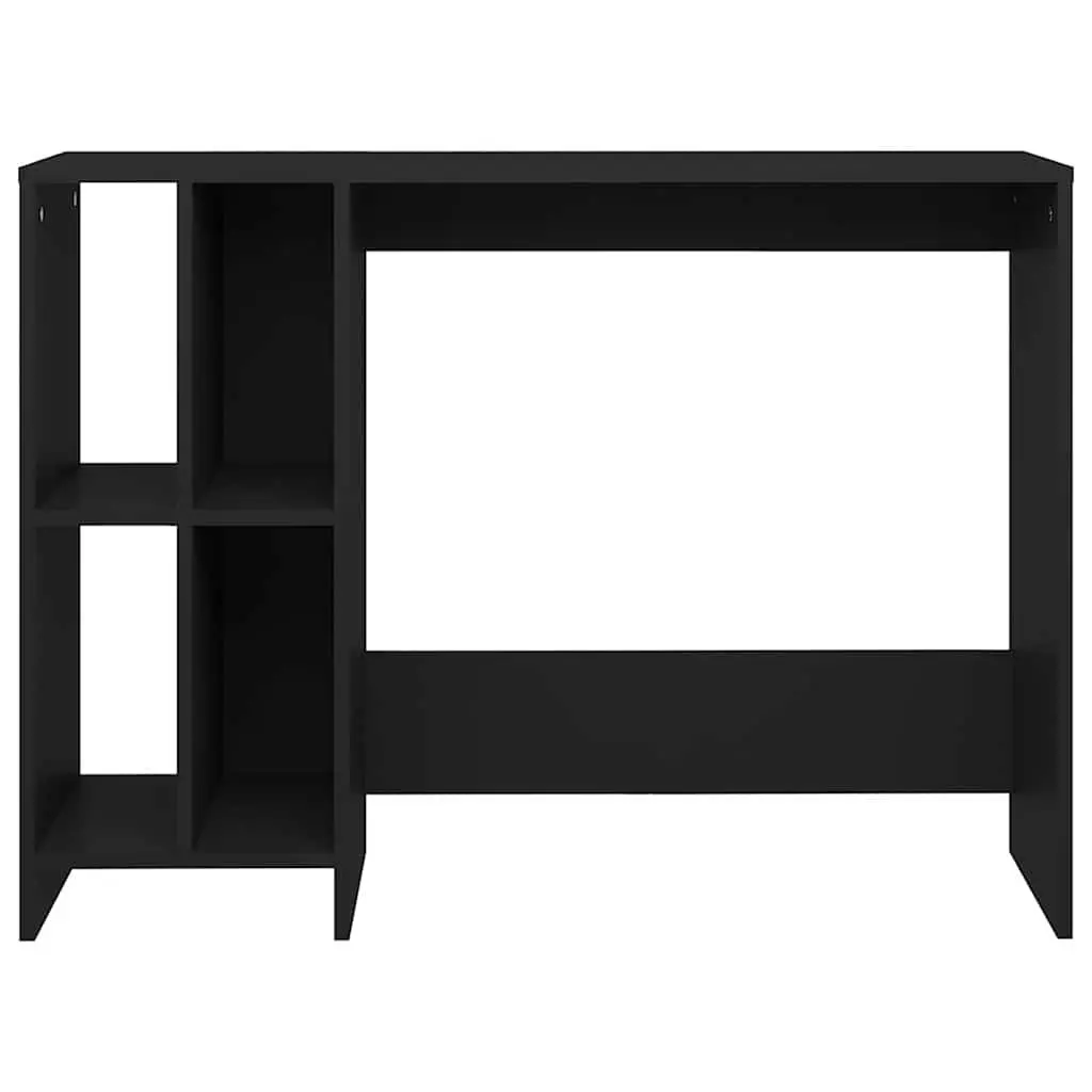 Notebook Desk Black Compact Office Workstation 102.5 x 35 x 75 cm