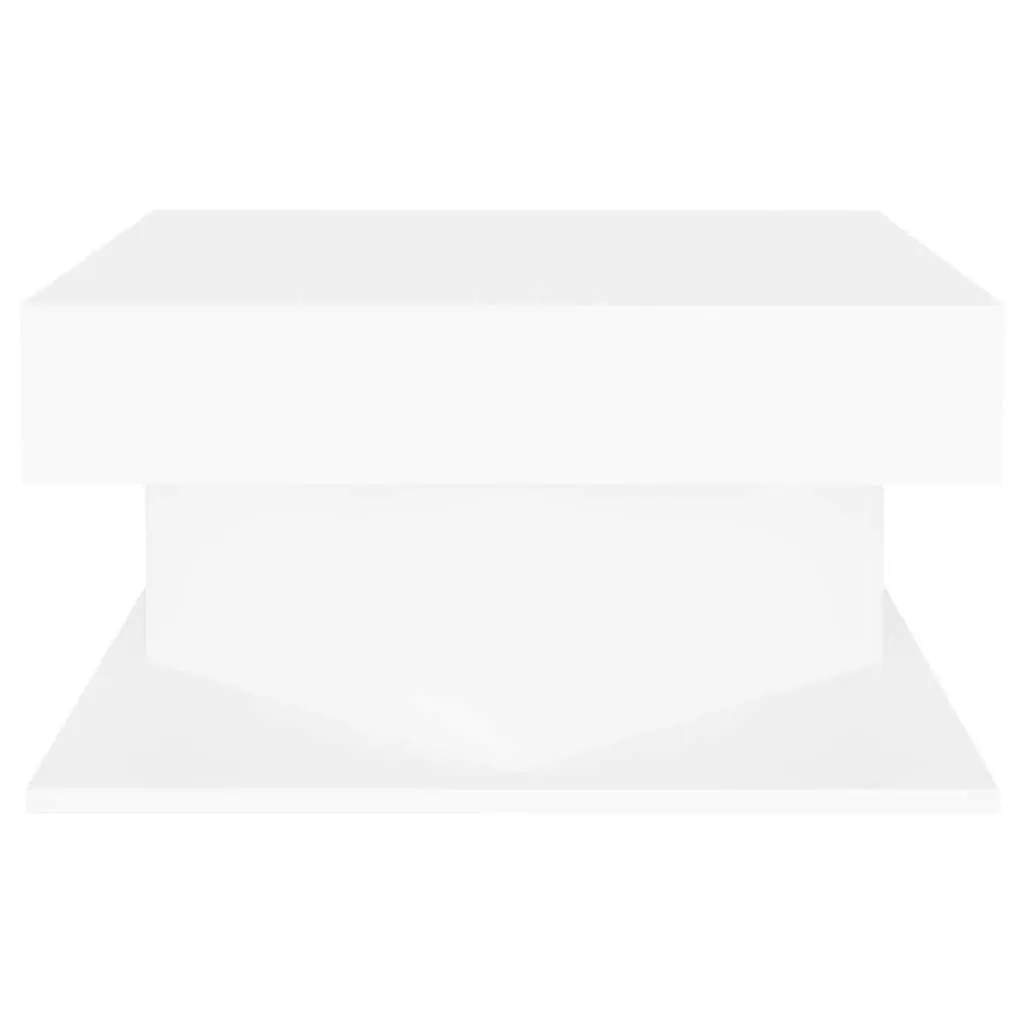 Coffee Table White Engineered Wood 57x57x30 cm