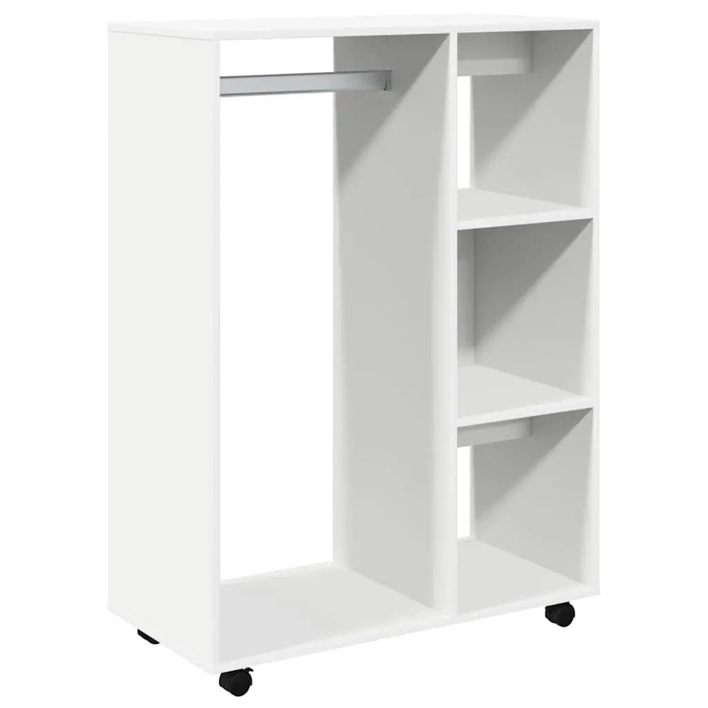 White Wardrobe Cabinet Spacious Open Compartment 80W x 40D x 110H cm