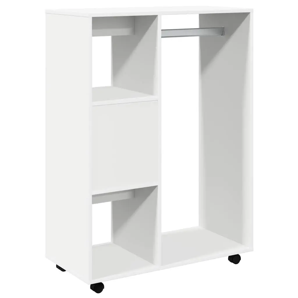 White Wardrobe Cabinet Spacious Open Compartment 80W x 40D x 110H cm