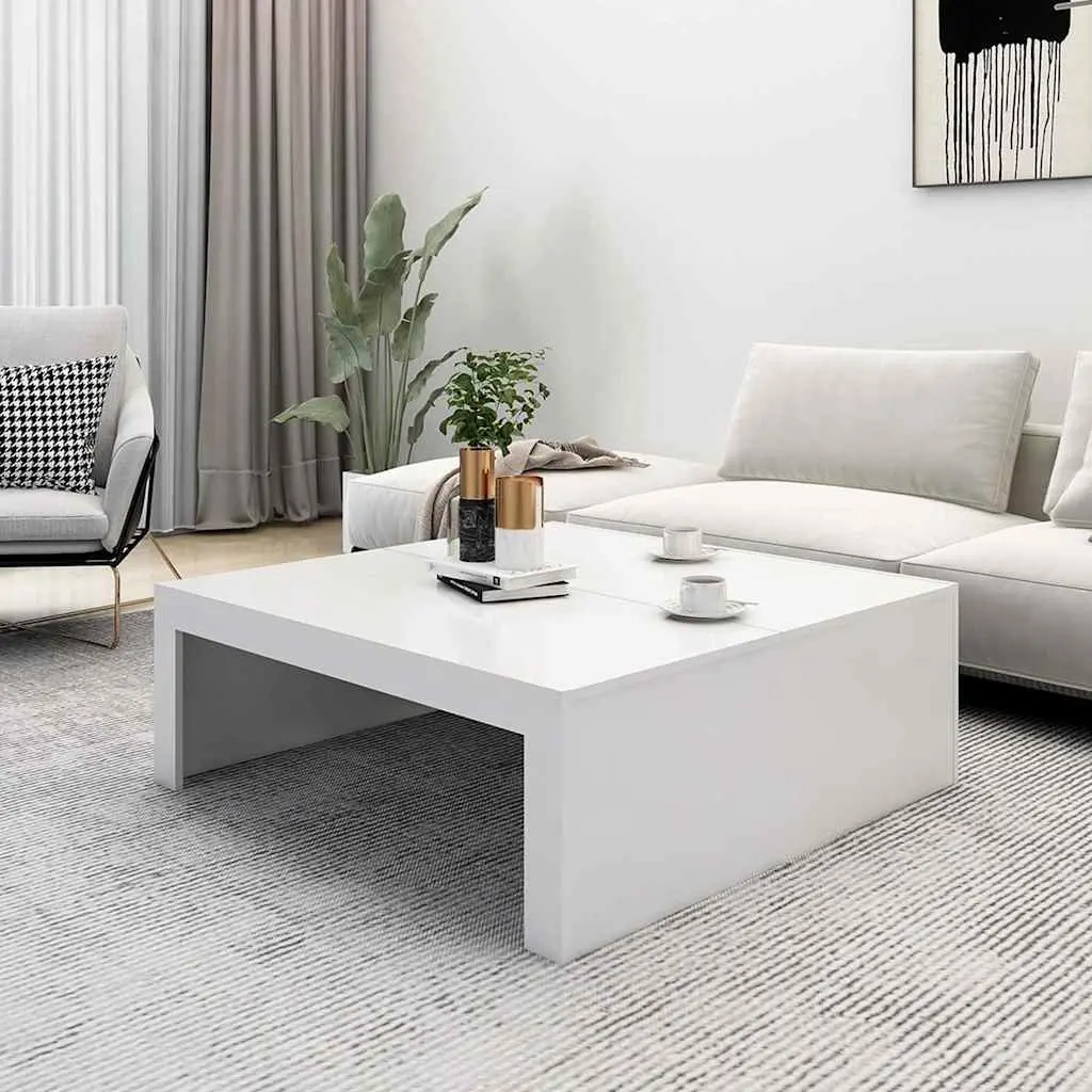 White Square Coffee Table