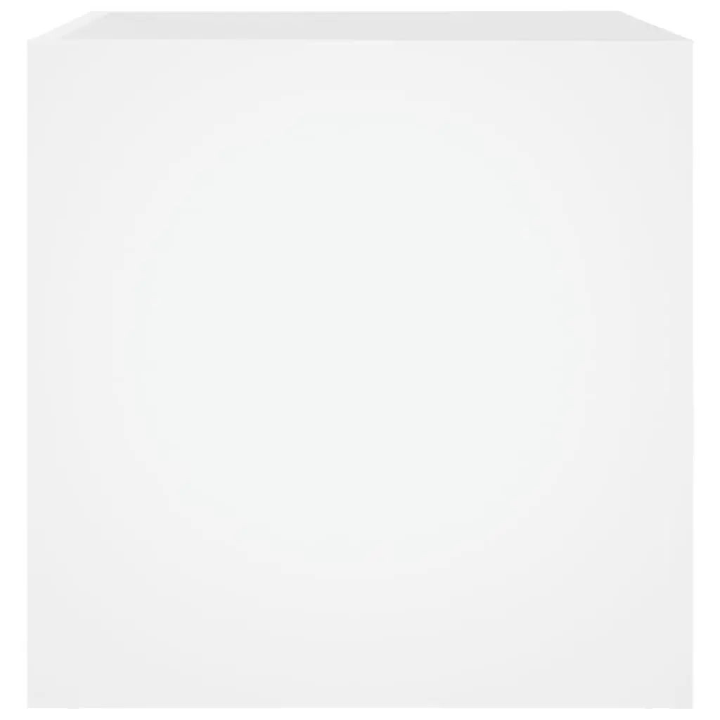 White Planter Box Engineered Wood 40x40x40 cm Indoor Outdoor Flower Plant Pot