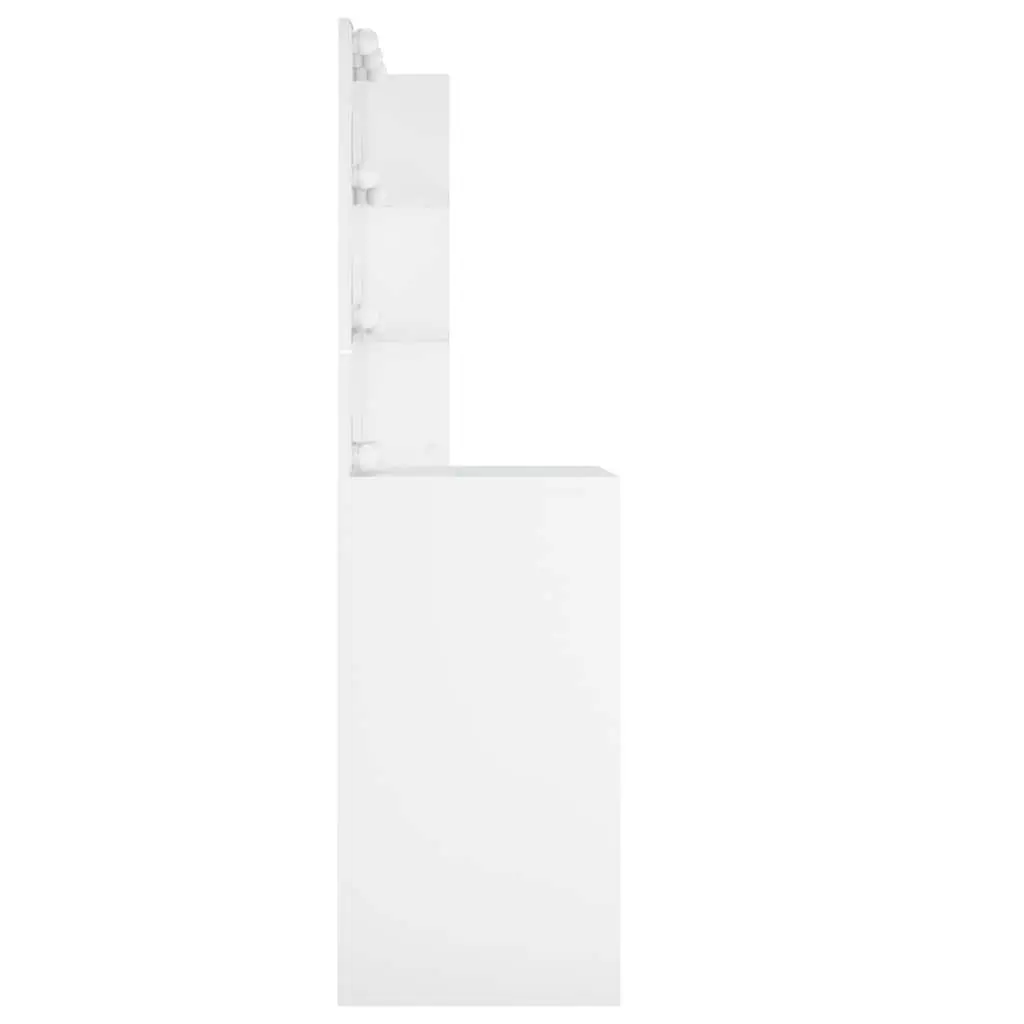 Dressing Table White Modern LED Mirror Lights 60 x 40 x 140 cm