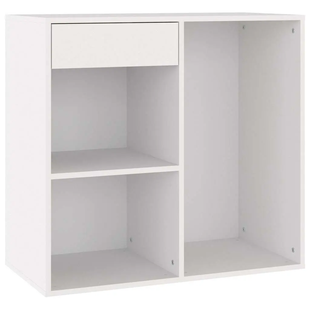 Cosmetic Cabinet Storage Unit White Engineered Wood 80 x 40 x 75 cm