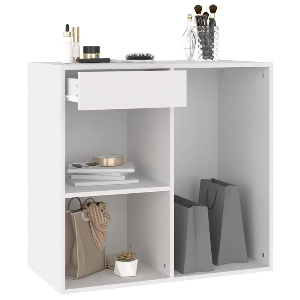 Cosmetic Cabinet Storage Unit White Engineered Wood 80 x 40 x 75 cm